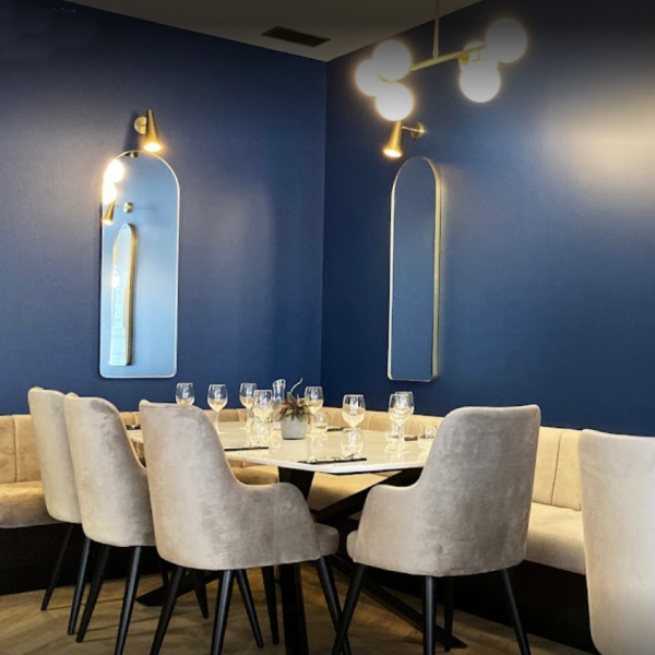 Trpezarijska stolica Ancona Štof/Amsterdam 14/Crna