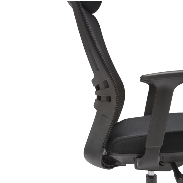 Ergonomska kancelarijska stolica Aries Štof/Crna