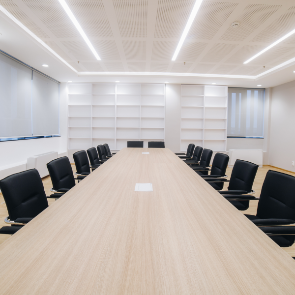 Konferencijska stolica Silla S Chrom Eko koža/Crna