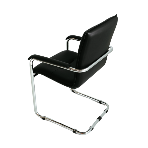 Silla S Chrom Eko koža/Crna